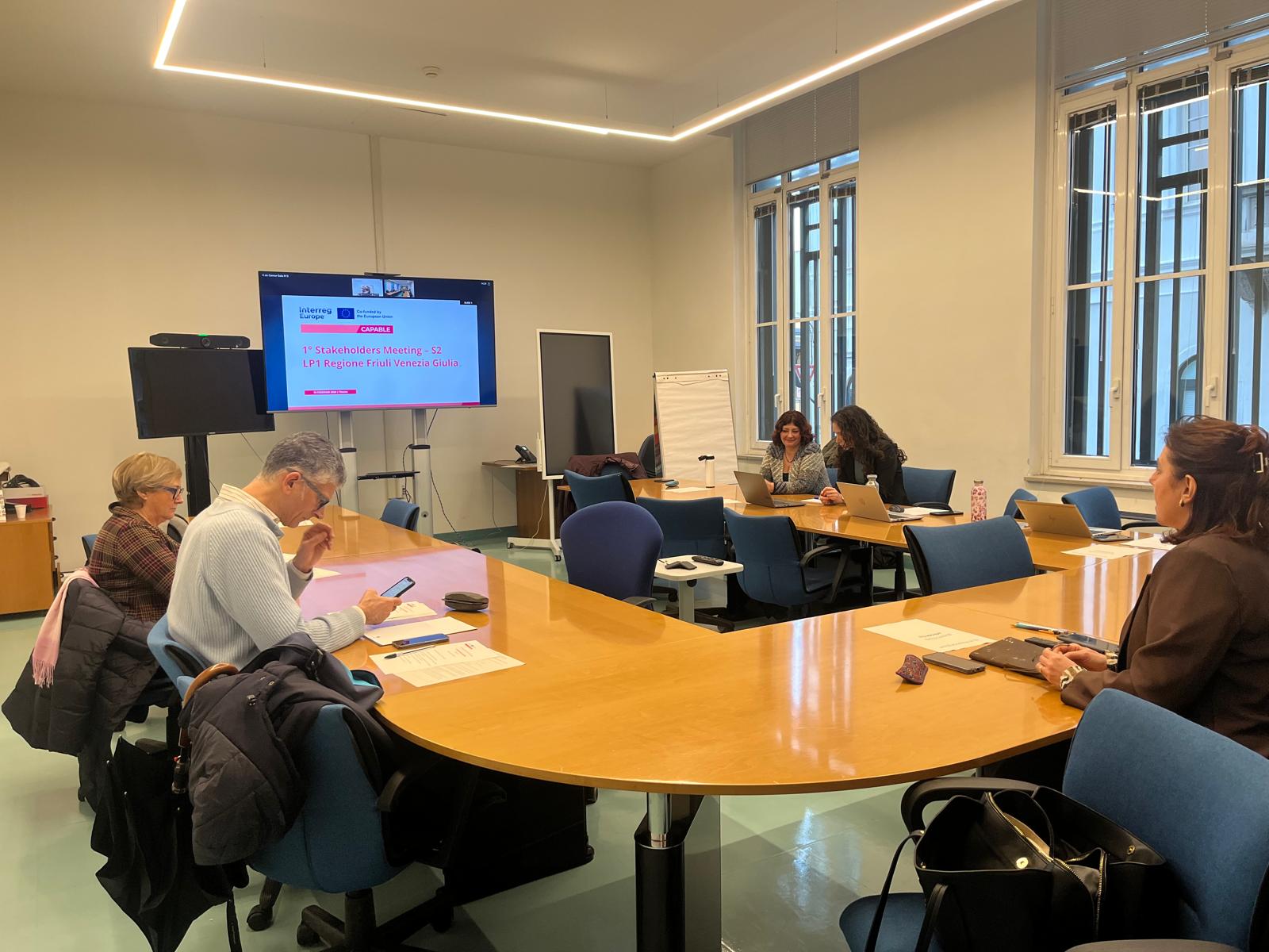1° Stakeholders meeting del 2° semestre in Friuli Venezia Giulia nell’ambito del progetto CAPABLE: focus sul tema formazione